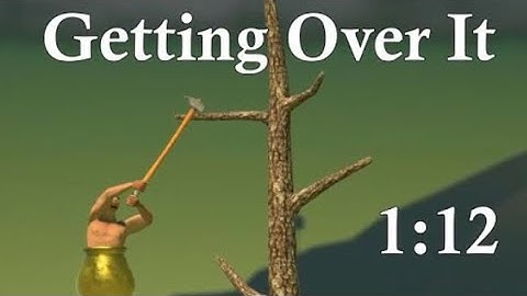 Getting over it speedrun world record 1:12