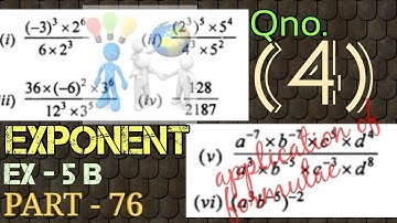 ICSE SELINA MATHS CLASS 7 EXPONENT EX 5B Qno 4