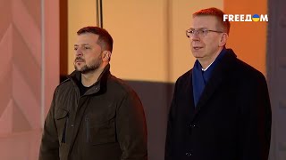 🔴 Зеленский прибыл в Латвию. Кадры встречи с президентом Ринкевичсом