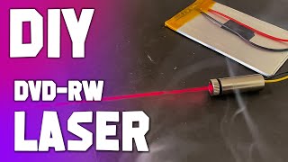Convert an old DVD drive into a 250mW burning laser! (DIY project)