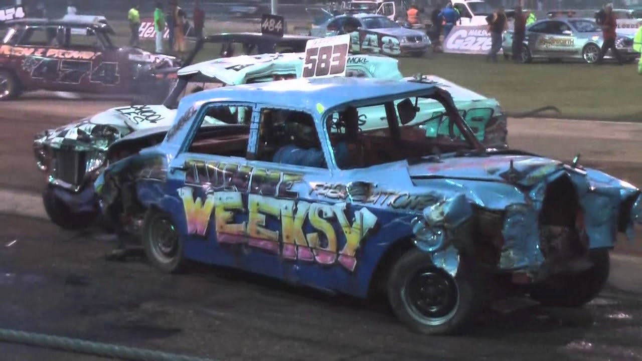 BANGER RACING WESTY MEETING RACE 7 & DD - YouTube