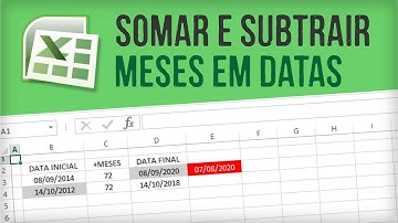 EXCEL: Como somar ou subtrair meses de uma data