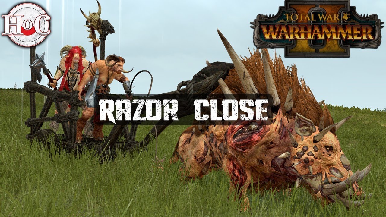 Warhammer Razor Wire RAZOR CLOSE - Total War Warhammer 2 - Online Battle 368 - YouTube