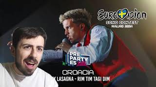 Albanian Reacting to Baby Lasagna - Rim Tim Tagi Dim (Croatia) | PreParty ES 2024 - Madrid