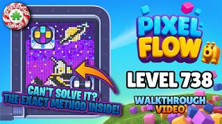Pixel Flow - Level 738 Walkthrough Solution (Planetarium)