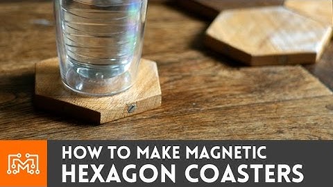 Magnetic Hexagon Coasters // How-To | I Like To Make Stuff