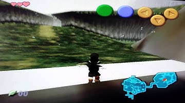 Zelda OOT Cheat Code deku tree has a hole in lip
