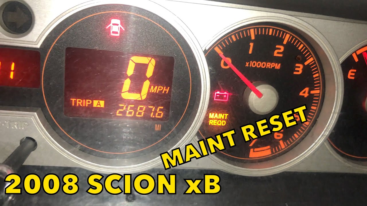 Scion Xb 2008 And More Maint Reset