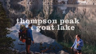 summiting thompson peak | backpacking goat lake