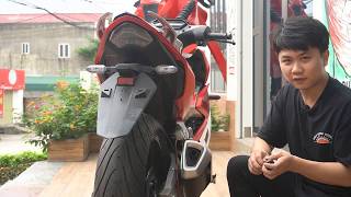 Winner X lắp ống chụp Pô bảo vệ răng tại Moto Tấn Phát
