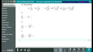 RACIONALIZACIÓN CON WIRIS