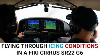 Flying in REAL ICING CONDITIONS in a Cirrus SR22 FIKI  (KARB - KFRG) #cirrus #cirruslife