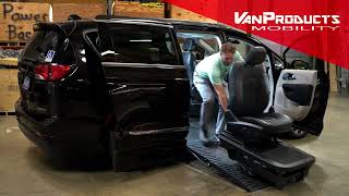 How to Remove & Install the Front Seat in a Chrysler Pacifica or Voyager with the Seat Handle