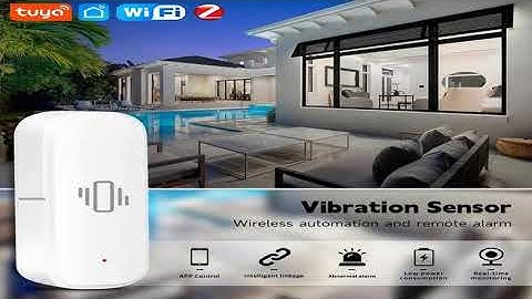 Tuya Smart Life Vibration Sensor ZigBee WiFi Tuya Sensor Monitor App Control Security Prot