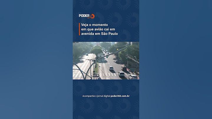 Veja o momento em que avião cai em avenida em SP