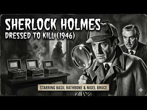 Dressed to Kill (1946) | Basil Rathbone & Nigel Bruce | Classic Sherlock Holmes Full Movie