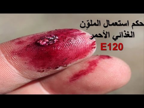 حكم استعمال الملوِّن الغذائي الأحمر E١٢٠ للشيخ فركوس الجزائري