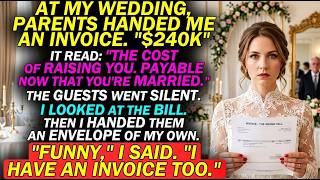 My Dad Handed Me a $240,000 Bill at My Wedding — So I Read My Own Invoice That Left the Whole Room,