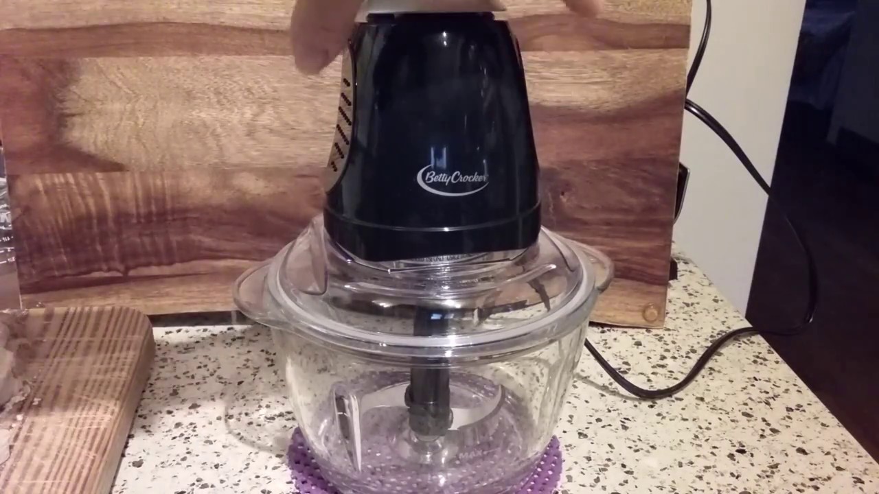 Betty Crocker Glass Food Chopper Demo YouTube
