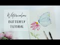 How to Paint Watercolor Butterfly - EASY Tutorial