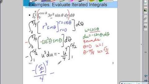 Calculus III Iterated Integrals and Area in the Plane Part 3