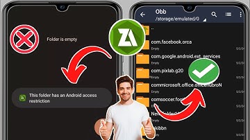 Obb/data folder access restriction - this folder has android access restriction Zarchiver
