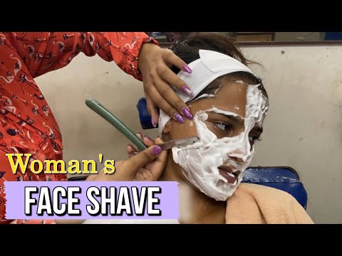 Woman S Face Shave By Lady Barber