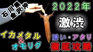 【イカメタル＆オモリグ】2022年激渋石川県！アカイカが大好きな誘いはこれだ！#イカメタル #ウキウキトップ #オモリグ