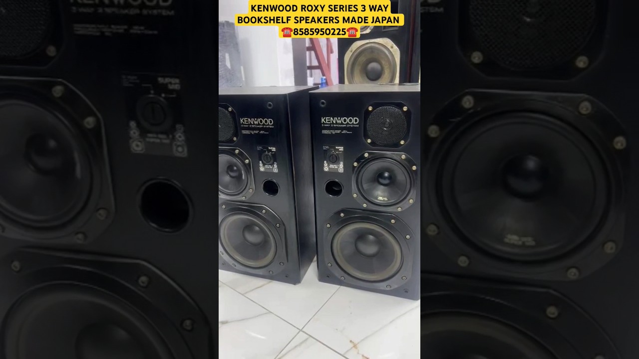 🔥KENWOOD ROXY SERIES 3 WAY BOOKSHELF SPEAKERS MADE JAPAN