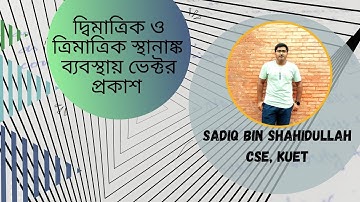 দ্বিমাত্রিক ও ত্রিমাত্রিক স্থানাঙ্ক ব্যবস্থায় ভেক্টর প্রকাশ || Vector || HSC Physics 1st Paper