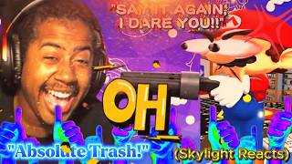Mario Cant Stand Playing Chess | SMG4 Afterlife: Mario Plays Chess (With Guns) | (Skylight Reacts)