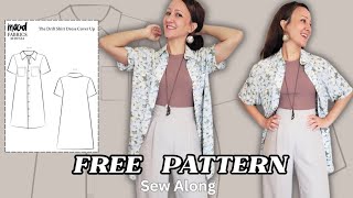 Easy Shirt Dress Tutorial | Sew the FREE Drift Dress Step-by-Step