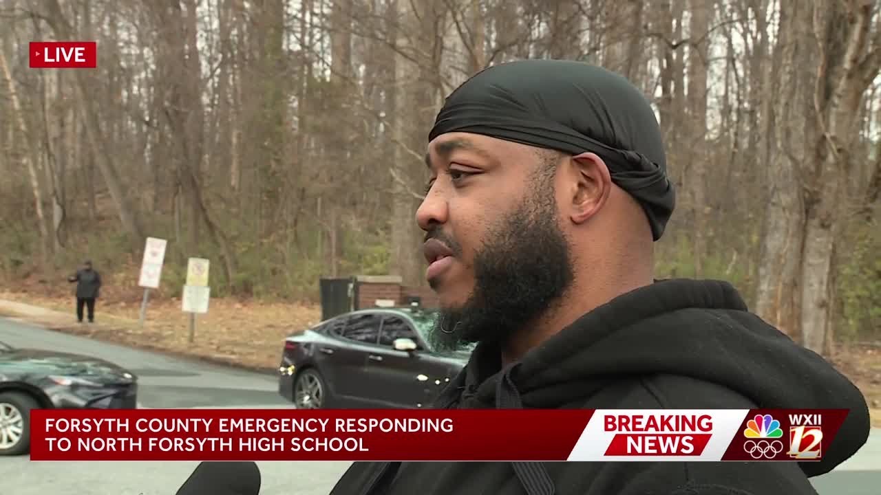 Parent talks about incident at North Forsyth High School after dropping off child