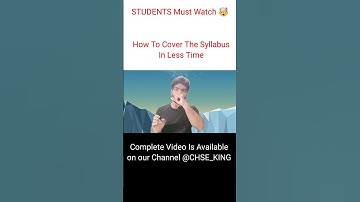 How to Cover Syllabus In Less Time | +2 2nd Year #CHSE Arts/Science/,Commerece Students #shorts