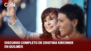 DISCURSO de CRISTINA KIRCHNER en la inauguración del MICROESTADIO "PRESIDENTE NÉSTOR KIRCHNER"