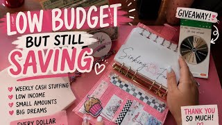 🌸 Cash Stuffing with a Small Income | Savings Challenges | Big Dreams