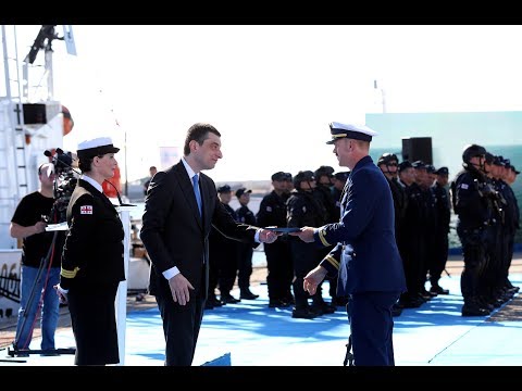 საქართველოს აშშ-ის მთავრობამ ”აილენდის” კლასის 2 ხომალდი - „დიოსკურია“ და „ოჩამჩირე“ გადასცა