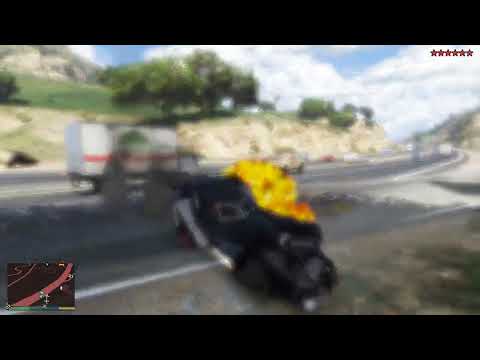 GTA 5 - Trevor’s Wild Batmobile Run + Ten Star Escape