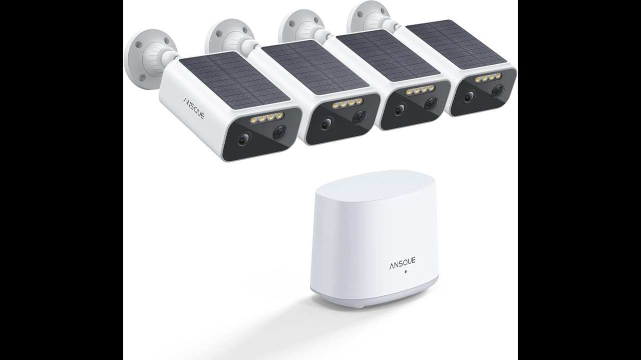 Review: ANSQUE Solar Security Cameras – 4-Cam 2K Wireless Outdoor Kit