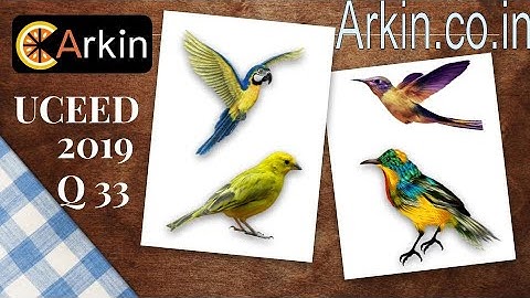 UCEED 2019 Question 33 explained by Arkin Institute for NID,NIFT,NATA