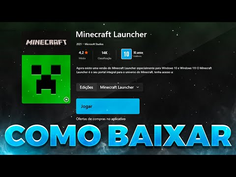 COMO BAIXAR O LAUNCHER DO MINECRAFT DE GRAÇA no SITE OFICIAL !! 