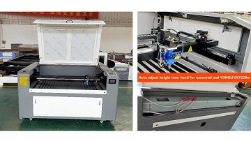 YONGLI 220w with auto focus adjust height laser head co2 laser cutting machine made from starma cnc