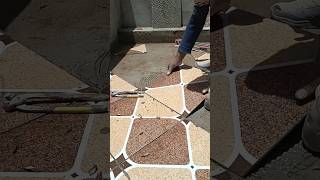 Basic steps for installing ceramic tiles on the roof#tiles #ceramic #shorts