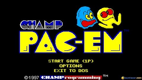 CHAMP Pac-em gameplay (PC Game, 1996)