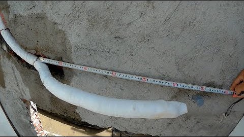 Cách thi công ống đồng máy lạnh âm tường cho nhà dân