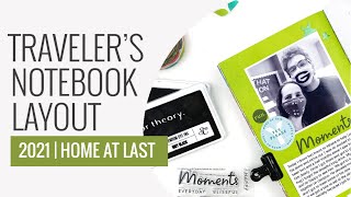 Traveler's Notebook Layout 2021 | DT Studio Calico These Are The Days Kits