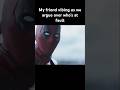 We always arguing over something haha #memes #deadpool