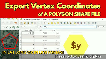 Export Vertices from a Shapefile to QGIS | Shape file to Excel | QGIS