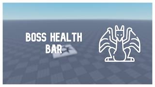 How to add a BOSS HEALTH BAR | Roblox Studio 2026