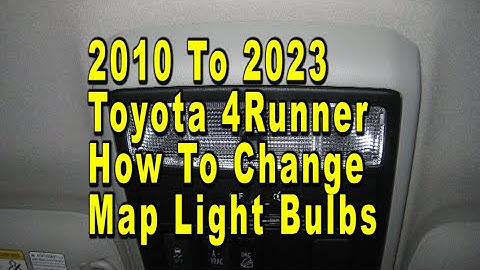Toyota 4Runner How To Change Map Light Bulbs 5th Generation 2010 To 2023 With Part Number